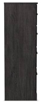 Belachime - Four Drawer Chest - Charcoal