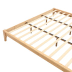 Solid Dry Bamboo Platform Bed Frame, With Slat Support