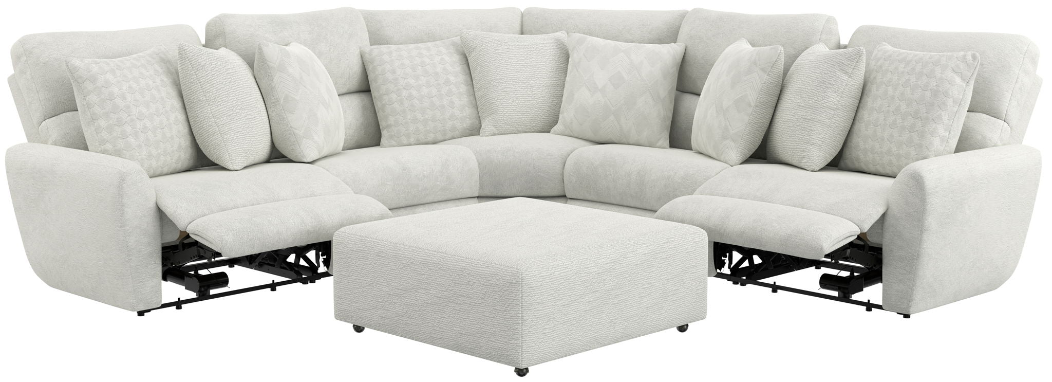 Majesty - Deep Seating Power Reclining Sectional And Ottoman