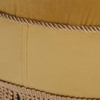 Yolanda - Luxurious Upholstery Round Upholstered Accent Ottoman