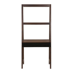 Ladder Desk, Ladder Style Display Shelf - Natural Wood / Brown