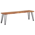 Sherman Wood Dining Bench Natural Acacia