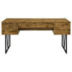 Analiese 63-inch 4-drawer Writing Desk Rustic Nutmeg