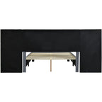Upholstered Platform Bed With Big Headboard