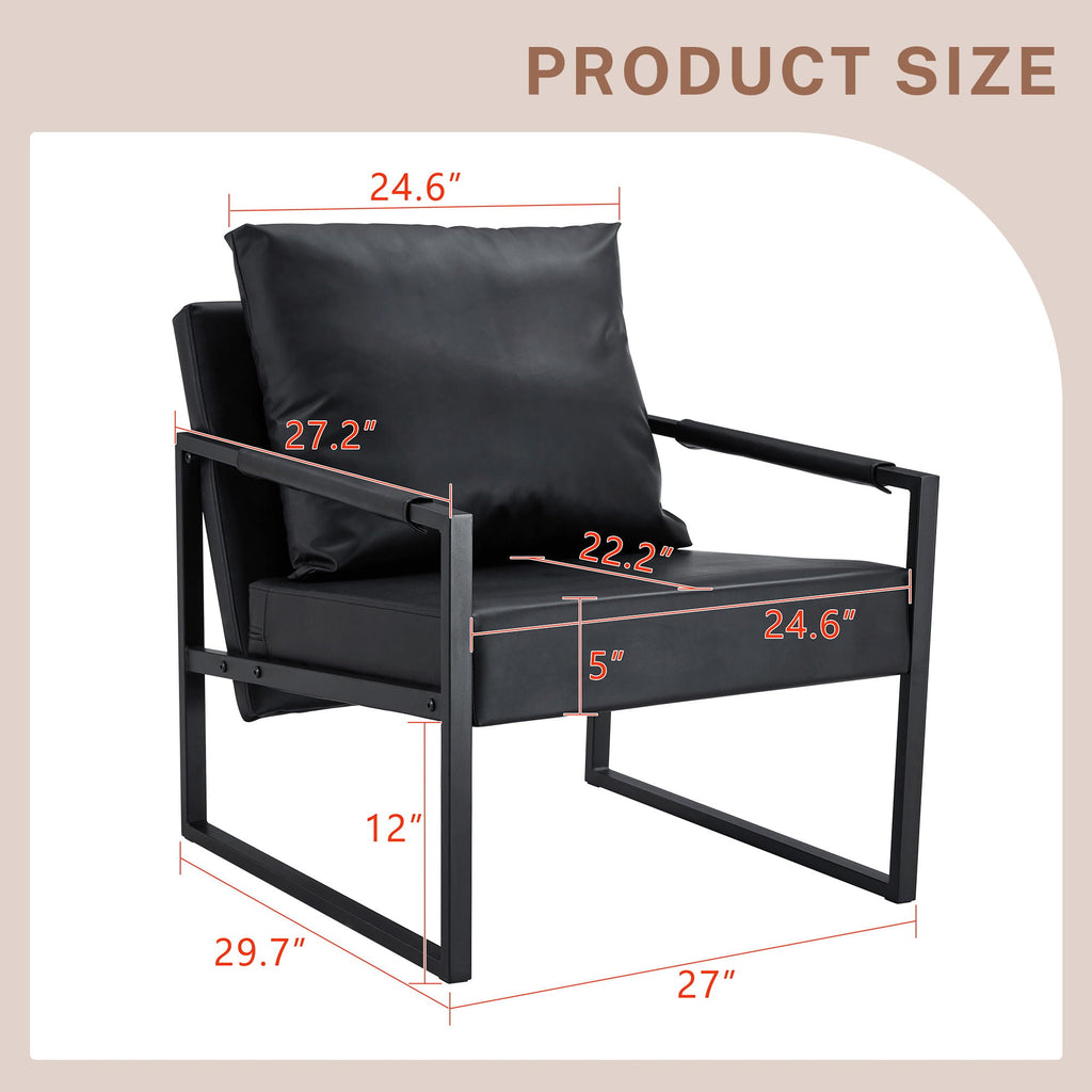 Classic And Metal Frame Sofa, Ergonomically Designed, A Perfect Blend Of Modern And Industrial Styles