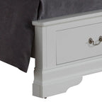 Upholstered Panel Sleigh Bed Design