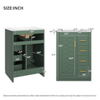 Modern Bathroom Vanity With 1 Door And 3 Drawers