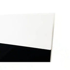 2 Drawer Nightstand, Bedside Table - White / Black