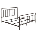 Livingston Metal Eastern King Open Frame Bed Dark Bronze