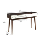 Christa - Sofa Table - White & Espresso