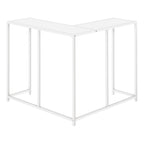 Corner Accent Console Table For Entryway, Unique L-Shaped Design