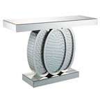 Nysa - 47"L Console Table - Mirrored & Faux Crystals