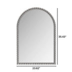 Vintage Iron Art Arch Mirror, Wall Hanging Or Table Display