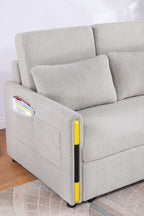 Percy - Teddy Sleeper Loveseat With Dual-Pull Sleeper Design