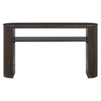 Console Table With Fluted Legs, Open Shelf