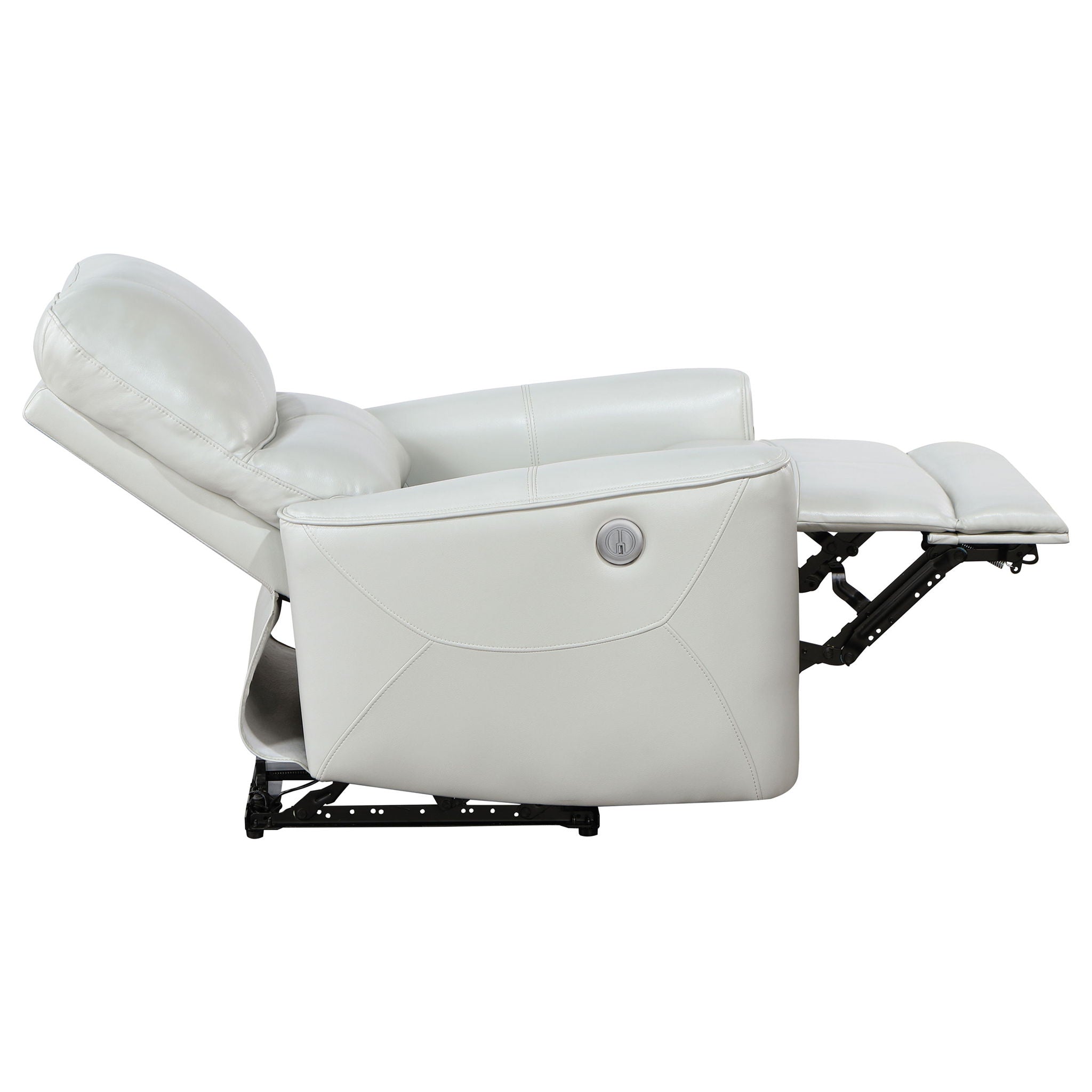 Greenfield Upholstered Power Recliner Chair Dove Grey