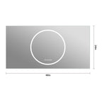 LED Vanity Mirror With Anti Fog & Dimmable Lights, Wall-Mounted - Antique Silver