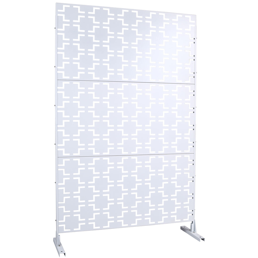 Outdoor & Indoor Metal Privacy Freestanding Decorative Screen