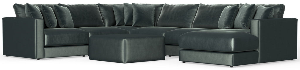 Remington - Modular Sofa And Cocktail Ottoman - Pine