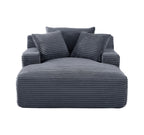 Cloudline - Oversized Chaise Lounge, Modern Comfy Couch With Full Foam Cushioning, Cozy Sleeper Sofabed