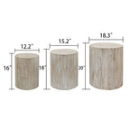 Cylinder Nesting Tables (Set of 3)