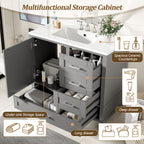 Traditional Bathroom Vanity Set With Soft Close Doors