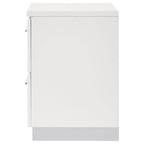 Felicity 2-drawer Nightstand White High Gloss