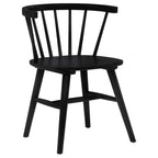 Jeffries Windsor Wood Dining Side Chair Black (Set of 2)