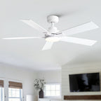 Reversible Motor Integrated LED Dimmable Ceiling Fan With Light