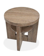 Cypress - Round End Table - Spiced Brown