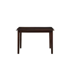 Ingeborg - 5 Piece Dining Set - Black Synthetic Leather & Espresso