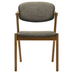 Malone Padded Wood Dining Arm Chair Dark Walnut (Set of 2)