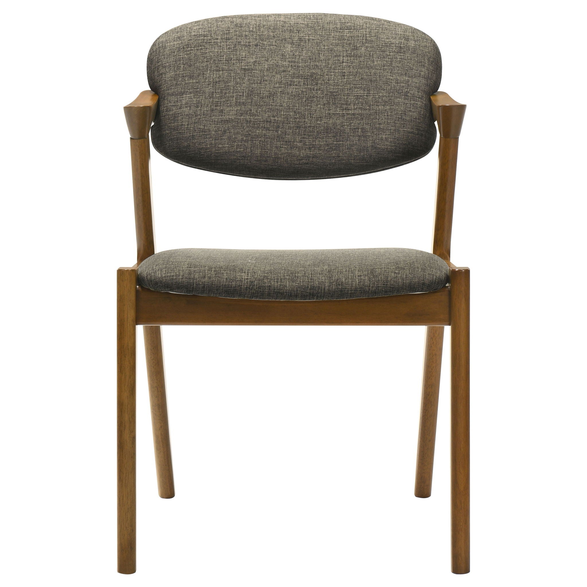 Malone Padded Wood Dining Arm Chair Dark Walnut (Set of 2)