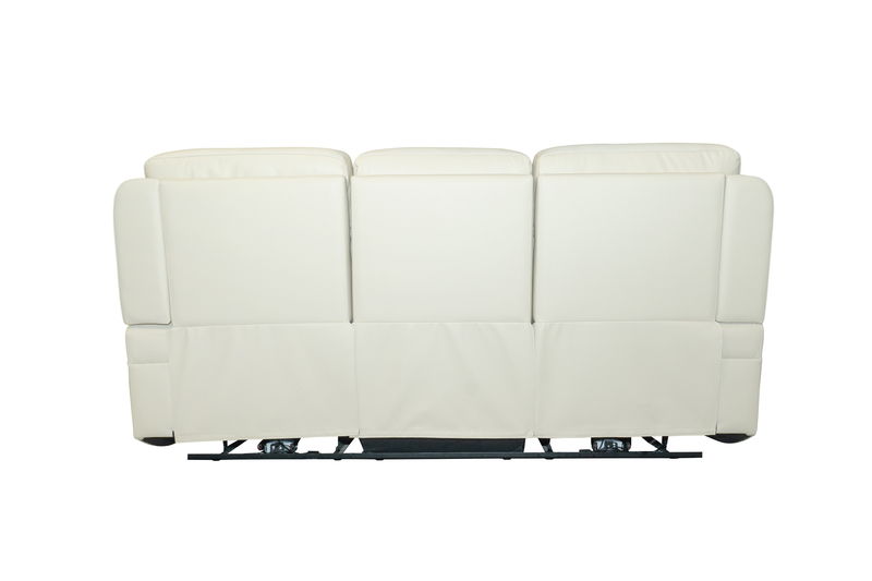 Gunner - Sofa Recliner With Power And Power Headrest - Almond