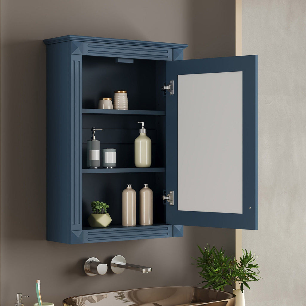 Wall Mounted Bathroom Storage Medicine Cabinet For Over Toilet With Mirror