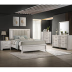 Plush Upholstered Headboard Framed Bed