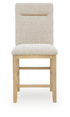 Lasinger - Upholstered Barstool (Set of 2) - Light Brown