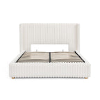 Functional Vertical Striped Bed With Gas Lift Storage