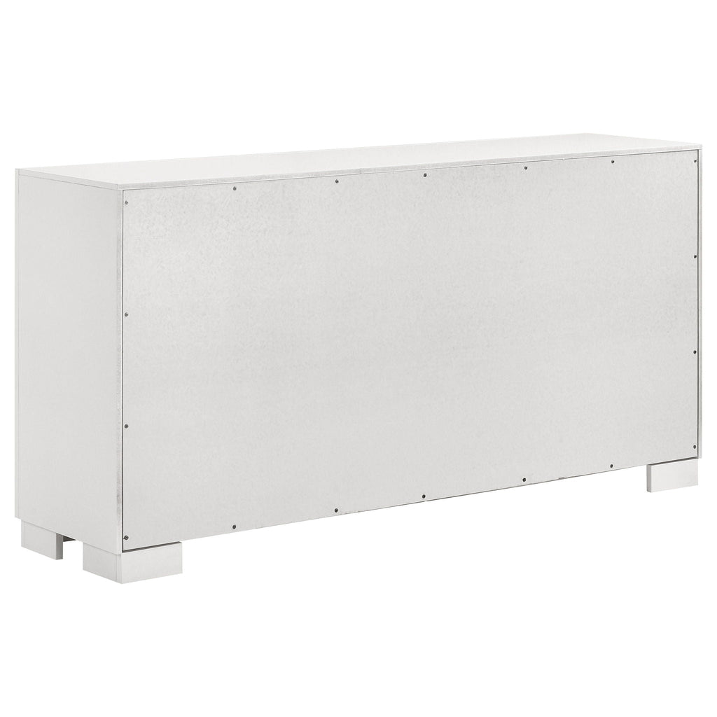 Jessica 6-drawer Dresser Snow White