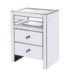 Dominic - Accent Table With LED - Mirrored