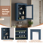 Wall Mounted Bathroom Storage Medicine Cabinet For Over Toilet With Mirror
