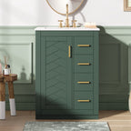 Modern Bathroom Vanity With 1 Door And 3 Drawers