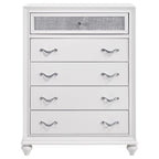 Barzini 5-drawer Bedroom Chest White