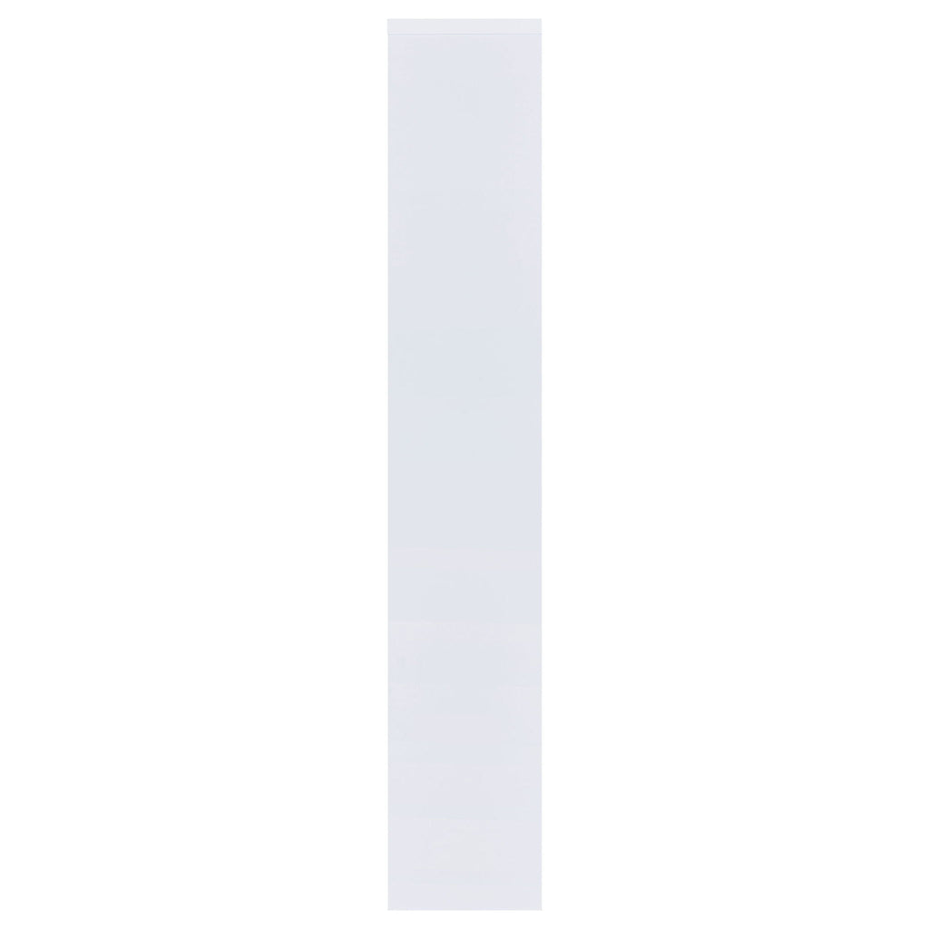 Theo 71-inch 6-shelf Bookshelf White