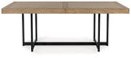 Tomtyn - Rectangular Dining Room Extension Table - Light Brown