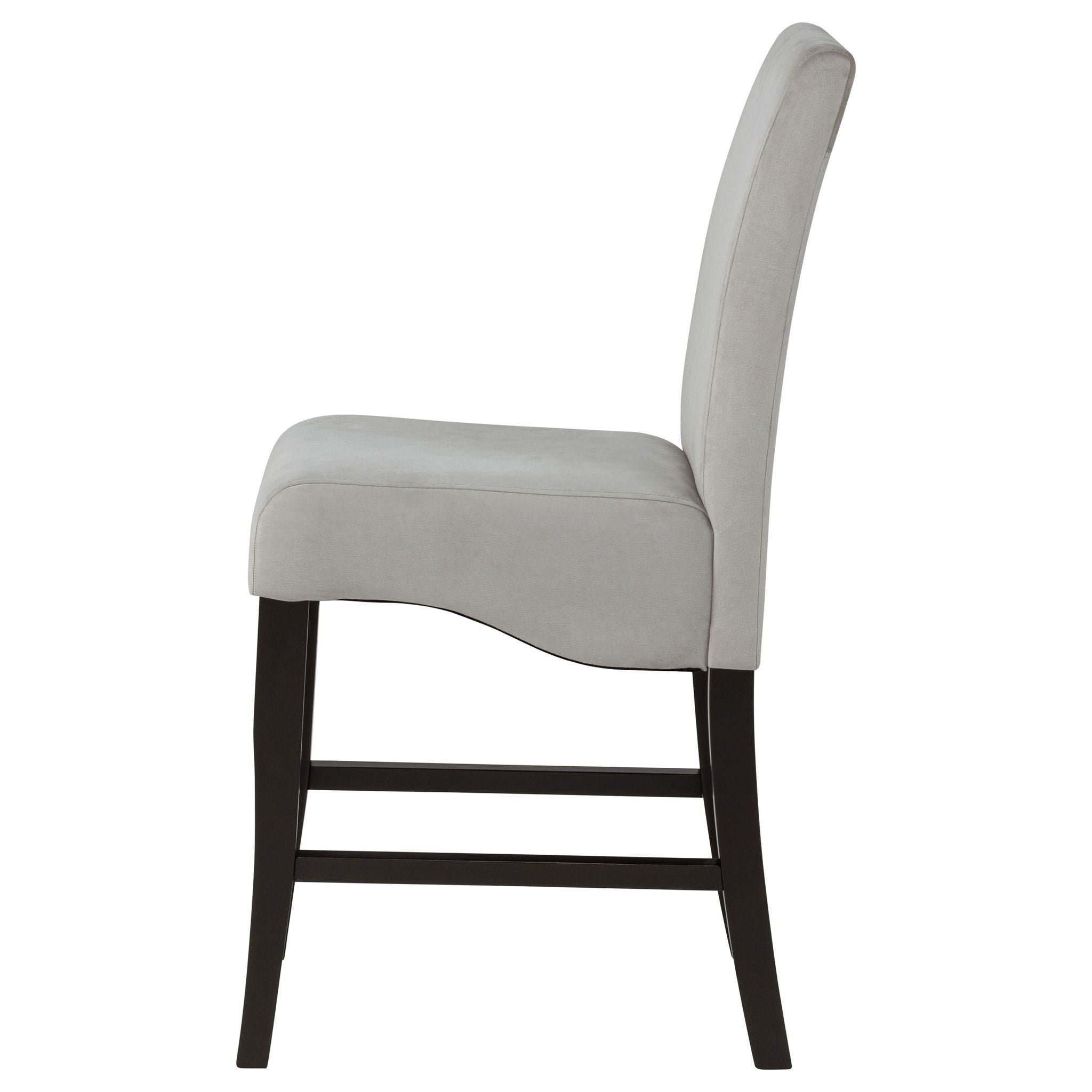 Stanton Velvet Upholstered Counter Chair Grey (Set of 2)
