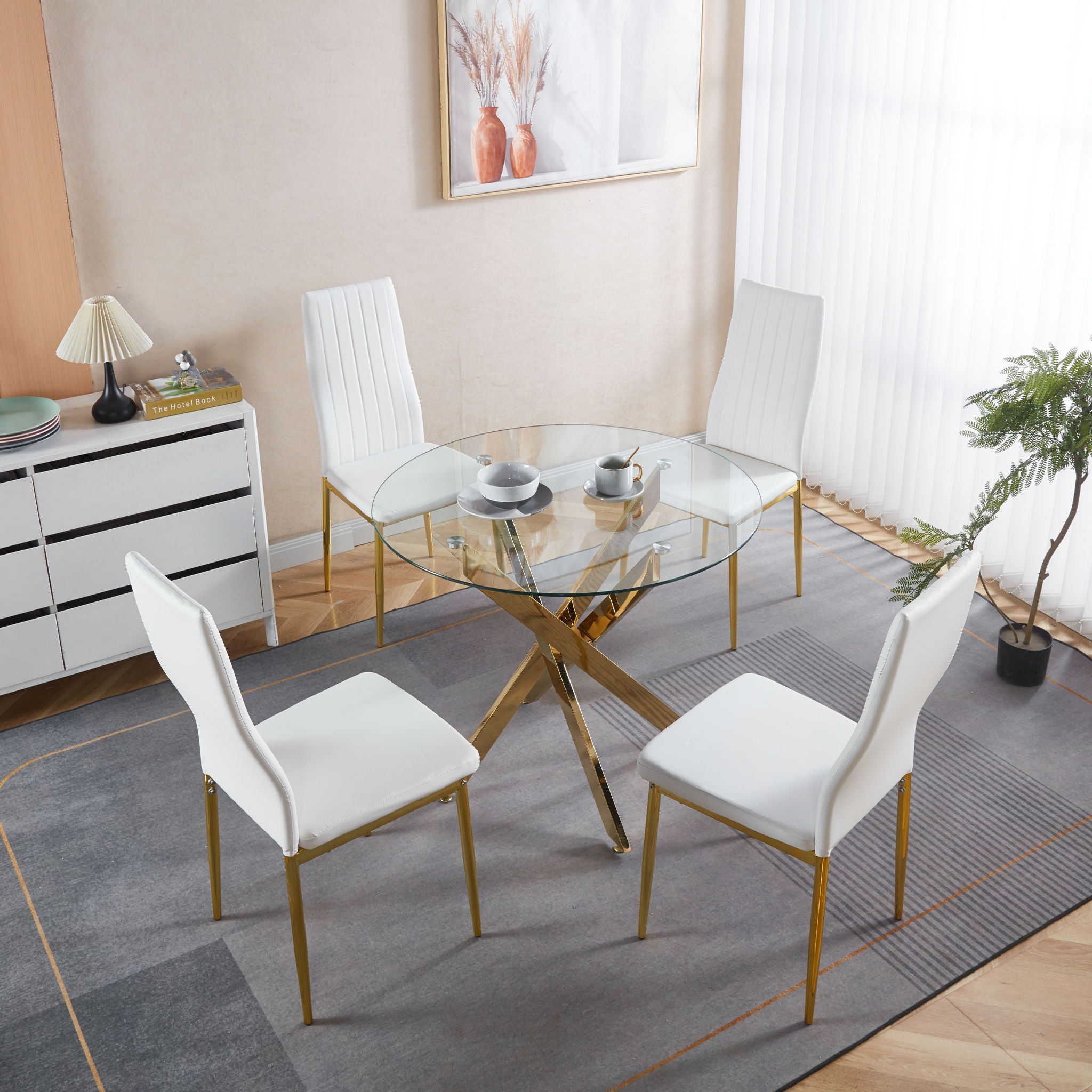 Elegant Legs Dining Chair (Set of 4)