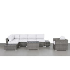 Stylish Entertainment Sectional Set, Outdoor Living