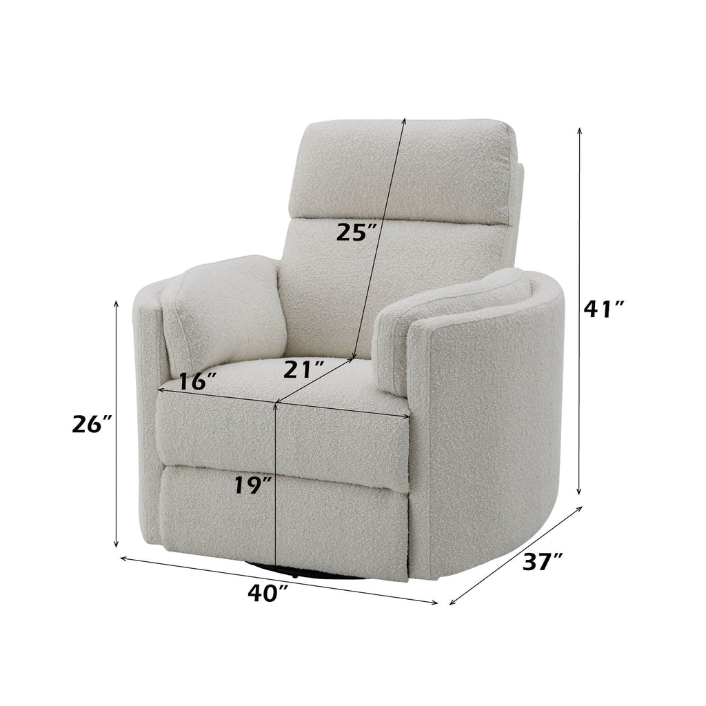 Sagen - Glider Recliner With Swivel