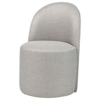 Aubrey Upholstered Barrel Dining Side Chair Beige (Set of 2)